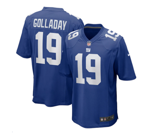 Men's New York Giants #19 Kenny Golladay Royal Blue Stitched Jersey Men's New York Giants #19 Kenny Golladay Royal Blue Stitched Jersey